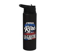 J'avais Envie de Rire Programme de la Gauche Humour Stainless Steel Insulated Water Bottle
