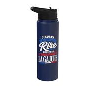 J'avais Envie de Rire Programme de la Gauche Humour Stainless Steel Insulated Water Bottle