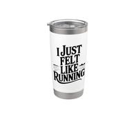 J'avais juste envie de courir Gobelet isotherme en acier inoxydable double paroi
