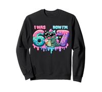 J'avais Six Ans Maintenant J'Ai Sept Ans 6 7 Kaiju 67 Meme 7th Bday Kids Sweatshirt