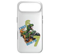 J'avais Six Ans Maintenant J'Ai Sept Ans Dino Dinosaur 67 Meme 7e Anniversaire Coque pour iPhone Air