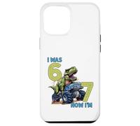 J'avais Six Ans Maintenant, J'Ai Sept Ans, Dinosaure 67, mème, 7e Anniversaire, garçons Coque pour iPhone 12 Pro Max