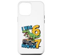 J'avais Six Ans Maintenant, J'Ai Sept Ans, Dinosaure 67, mème, 7e Anniversaire, garçons Coque pour iPhone 12 Pro Max