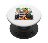 J'avais Six Ans Maintenant, J'Ai Sept Ans, Dinosaure 67, mème, 7e Anniversaire, garçons PopSockets PopGrip Adhésif