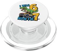 J'avais Six Ans Maintenant, J'Ai Sept Ans, Dinosaure 67, mème, 7e Anniversaire, garçons PopSockets PopGrip pour MagSafe
