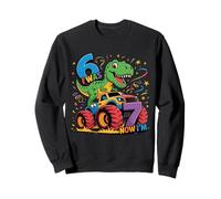 J'avais Six Ans Maintenant, J'Ai Sept Ans, Dinosaure 67, mème, 7e Anniversaire, garçons Sweatshirt