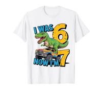 J'avais Six Ans Maintenant, J'Ai Sept Ans, Dinosaure 67, mème, 7e Anniversaire, garçons T-Shirt