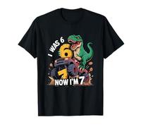 J'avais Six Ans Maintenant, J'Ai Sept Ans, Dinosaure 67, mème, 7e Anniversaire, garçons T-Shirt