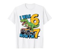 J'avais Six Ans Maintenant, J'Ai Sept Ans, Dinosaure 67, mème, 7e Anniversaire, garçons T-Shirt