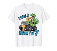 J'avais Six Ans Maintenant, J'Ai Sept Ans, Dinosaure 67, mème, 7e Anniversaire, garçons T-Shirt