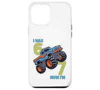 J'avais Six Ans Maintenant J'Ai Sept Ans Monster Truck 67 Meme 7e Anniversaire Coque pour iPhone 12 Pro Max