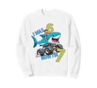 J'avais Six Ans, Maintenant J'Ai Sept Ans Shark 67 Meme 7e Sweatshirt