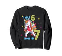 J'avais Six Ans Maintenant, J'Ai Sept Ans Unicorn 67 Meme, Fille de 7e Anniversaire Sweatshirt