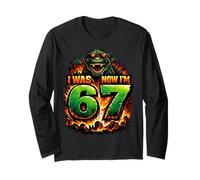 J'avais Six Ans Maintenant Je suis Sept 6 7 Kaiju 67 Meme 7e Anniversaire Manche Longue