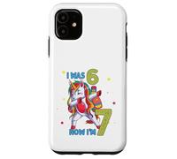J'avais Six Ans, Maintenant Je suis Sept Licorne 67, mème, 7e Anniversaire, garçons Coque pour iPhone 11