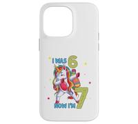 J'avais Six Ans, Maintenant Je suis Sept Licorne 67, mème, 7e Anniversaire, garçons Coque pour iPhone 14 Pro Max