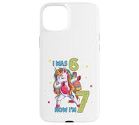 J'avais Six Ans, Maintenant Je suis Sept Licorne 67, mème, 7e Anniversaire, garçons Coque pour iPhone 15 Plus
