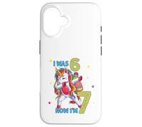 J'avais Six Ans, Maintenant Je suis Sept Licorne 67, mème, 7e Anniversaire, garçons Coque pour iPhone 16