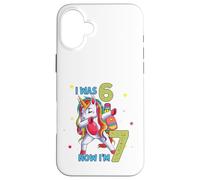 J'avais Six Ans, Maintenant Je suis Sept Licorne 67, mème, 7e Anniversaire, garçons Coque pour iPhone 16 Plus