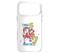 J'avais Six Ans, Maintenant Je suis Sept Licorne 67, mème, 7e Anniversaire, garçons Coque pour iPhone 17 Pro Max