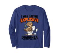 J'avais Une diarrhée Explosive Avant Que ce ne Soit Cool Fun Dino Manche Longue