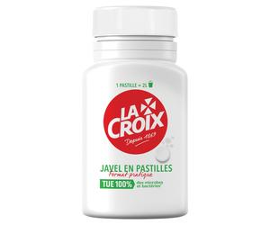 Javel en pastilles désinfectantes La Croix, boîte de 40