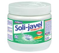 Javel en pastilles désinfectantes Solipro Soli-Javel, boîte de 150