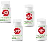 Javel en Pastilles en Boîte de 40 / 130g, nettoyant LA Croix multi-usages - lot de 4