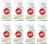 Javel en pastilles La Croix - Boîte de 40 Pastilles - Lot de 8 - Vendu Par Lot - 320 Pastilles