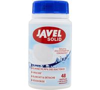 JAVEL - Pastilles Nettoyantes Puissantes, Fraîcheur Intense pour un Usage Quotidien (Pot 160g, 48 unités) - Le lot de 4