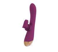 Javida 2 Function Rabbit Vibrateur Berry/Gold 22,3 cm
