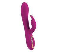 JAVIDA 3 Function Rabbit Vibromassaeur Violet/Or 3,8 cm