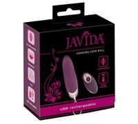 Javida Shaking Love - œuf vibrant télécommandé à pulsations - violet