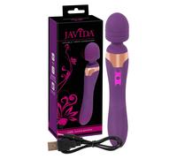Javida Double - vibromasseur double - silicone violet