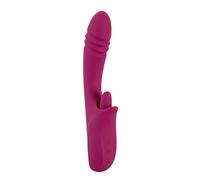 JAVIDA Licking & Thrusting Shock Vibromassaeur Baie/Argent 2,3-3,2 cm