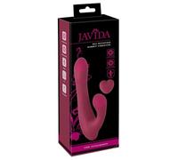 JAVIDA RC Vibrateur de lapin rotatif Vibromasseurs rabbit Bordeaux 20.6 cm/2.6-3.9 cm