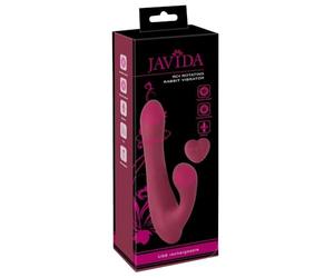 JAVIDA RC Vibrateur de lapin rotatif Vibromasseurs rabbit Bordeaux 20.6 cm/2.6-3.9 cm