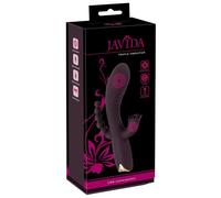 JAVIDA Triple vibrateur Vibromasseurs rabbit Violet/Or 20.8 cm/2.5-3.8 cm