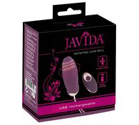 Javida - œuf vibrant perlé rotatif télécommandé (violet)