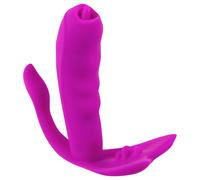 Javida - Vibrateur stimulateur point G et clitoridien (violet)