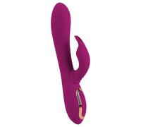 Javida - Vibromasseur perles rotatives 3en1 (violet)