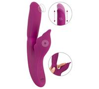 Javida - Vibromasseur point G et clitoris 4 en 1 - silicone violet