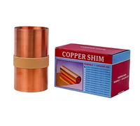 JAVIKA 0,001 x 15,2 x 254,4 cm - Rouleau de cale en cuivre doux (recuit), cuivre de qualité 110, haute conductivité électrique et thermique, bonne résistance à la corrosion