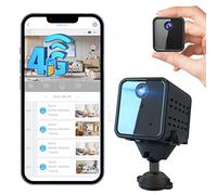 javiscam Mini caméra,Camera Surveillance 4G,2K caméra de Surveillance intérieure Carte SIM de Transmission en Direct, Vision Nocturne du détecteur de Mouvement Radar