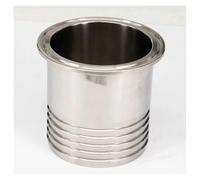 JAVJIYAI 102mm Tube Barbed- Tri Clamp 4" Ferrule O/D 119mm 304 Stainless Steel Ferrule Clamp Pipe Connector Fitting