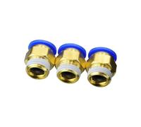 JAVJIYAI 10pcs BSPT PC16-04,16mm to 1/2' Pneumatic Connectors Male Straight One-Touch Fittings