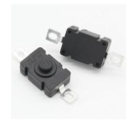 JAVJIYAI 10pcs KAN-28 1.5A250V Flashlight Switches Self Locking SMD Type 18 x 12mm Push Button Switches 1812-28A