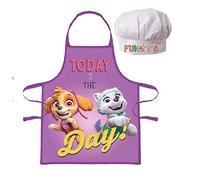 Javoli Paw Patrol Lot de 2 tabliers de cuisine pour enfant avec chapeau (3-6 ans)