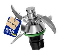 Javonix Couteau pour Vorwerk Thermomix TM5 et TM6, Lame de rechange SUS304 avec joint, couteau de mixage accessoires robot culinaire - Couteau TM5 & TM6, Universel, robuste et résistant