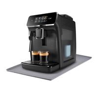 Javonix Tapis pour machine à café et cafetière automatique- Imperméable Tapis silicone antidérapant, Compatible avec De Longhi Magnifica, Philips Lattego, Siemens EQ.6 Plus Serie etc, 48X30cm Noir